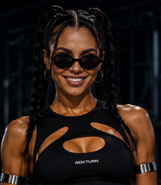 Lunettes de soleil ovales — noir minimaliste